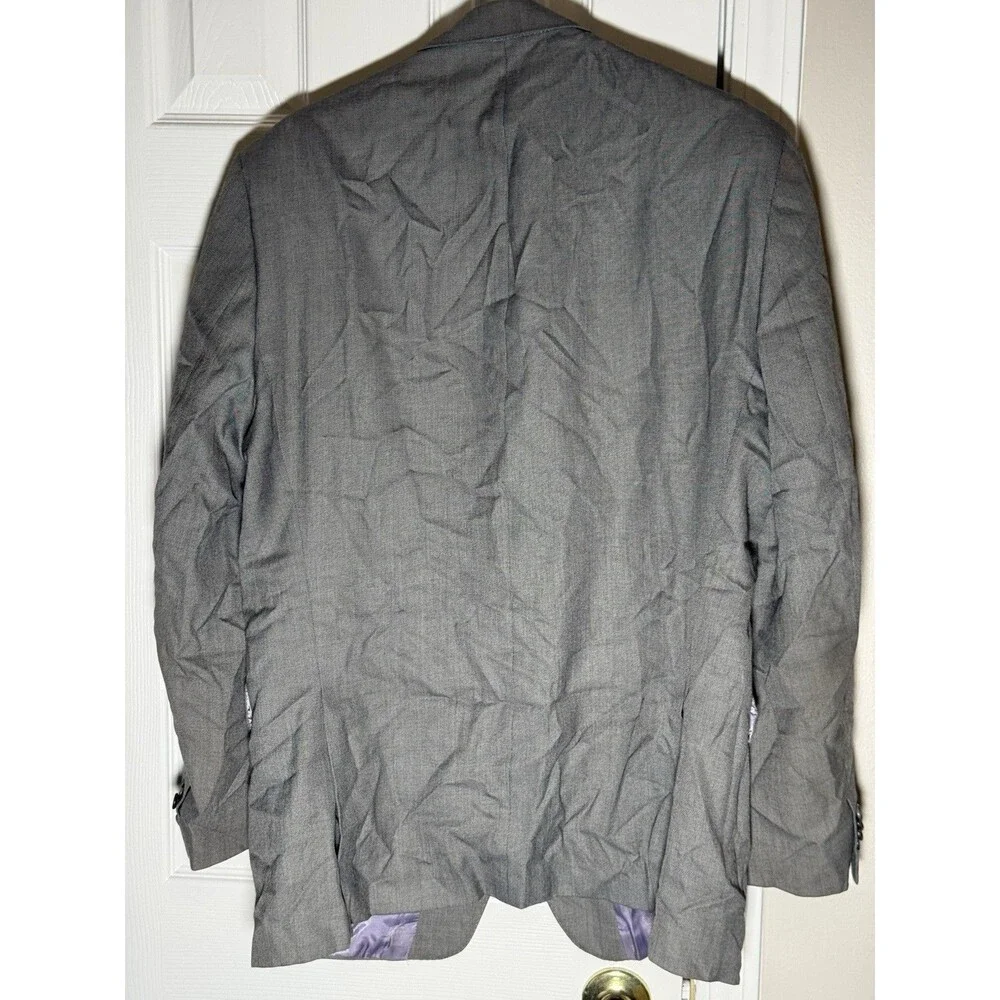 Vintage Sean John Grey 3-Button Blazer Jacket Men’s 40R Tailored Suit Coat Flaw